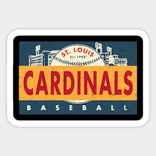 St Louis Cardinals Banner By Buck Originals Sticker